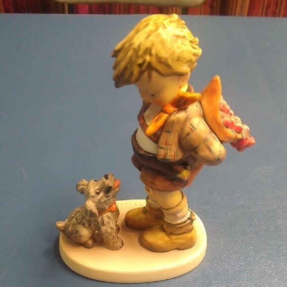 Goebel Other - Vintage Goebel Hummel Charming Boy and Dog Figurine Cottagecore Grandmacore
